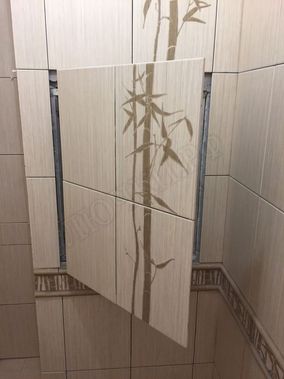 Люк под плитку Нажимной Секрет-Лайт 400*650 Люк под плитку Нажимной Секрет-Лайт 400*650