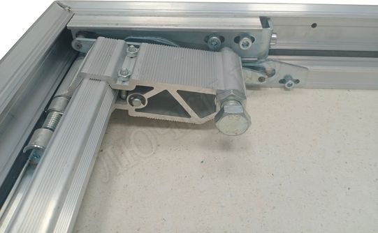 Люк под плитку Нажимной Мега Алюм 2.0, 2 створки Люк под плитку Нажимной Мега Алюм 2.0, 2 створки