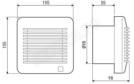 Вентилятор EDM 100 C Вентилятор EDM 100 C